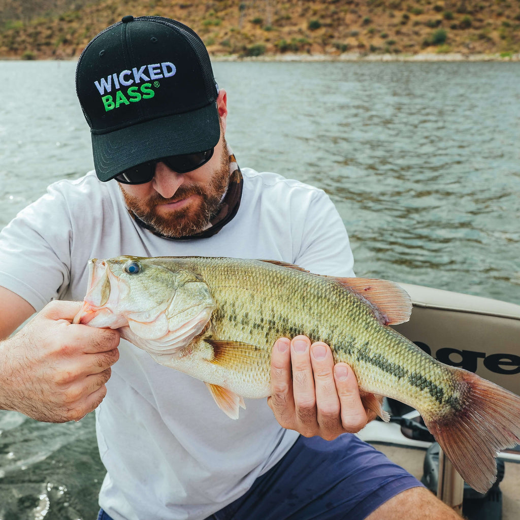 wicked bass outdoor fishing hat