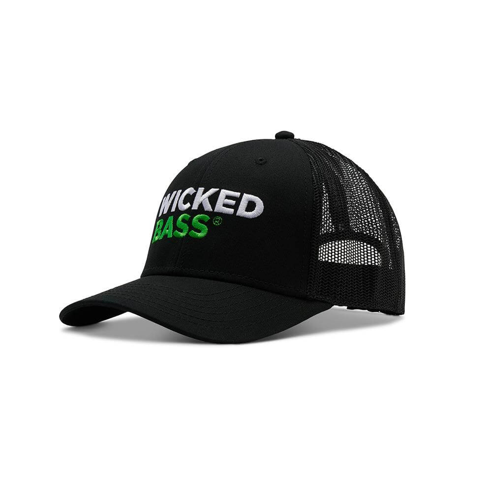 signature wicked bass fisherman hat in black